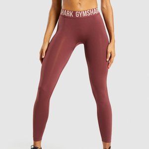 XS Gymshark Fit Seamless Leggings - Brown/Taupe